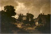 Jozef Szermentowski Village near Kielce. oil painting reproduction